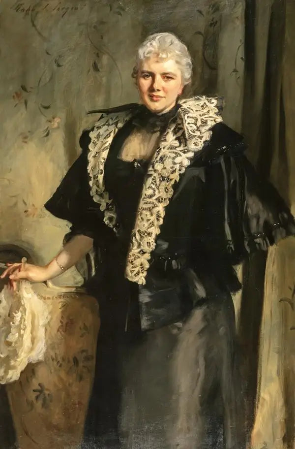 Constance Wynne-Roberts, Mme Ernest Hills de Redleaf (décédée en 1932) - John Singer Sargent image 1 reproduction artisanale de tableau