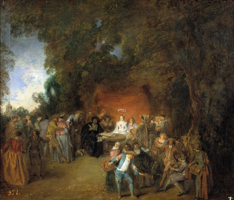 สัญญาแต่งงานและการเต้นรำแบบดั้งเดิม - Antoine Watteau