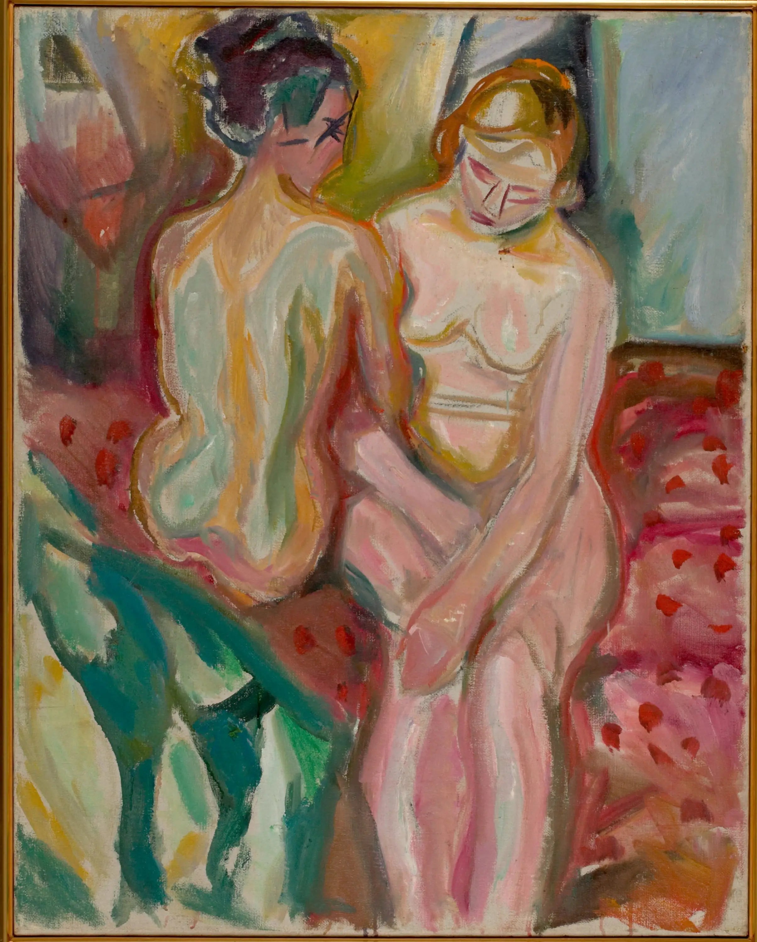 Conversation - Edvard Munch image 1 copie de tableau peinte à la main