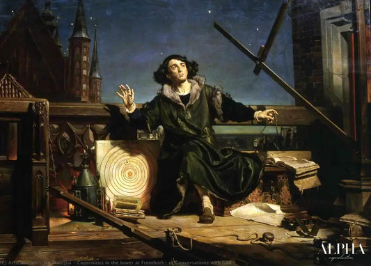 Copernicus in the tower at Frombork - Jan Matejko - Reproductions de tableaux et peintures haut de gamme