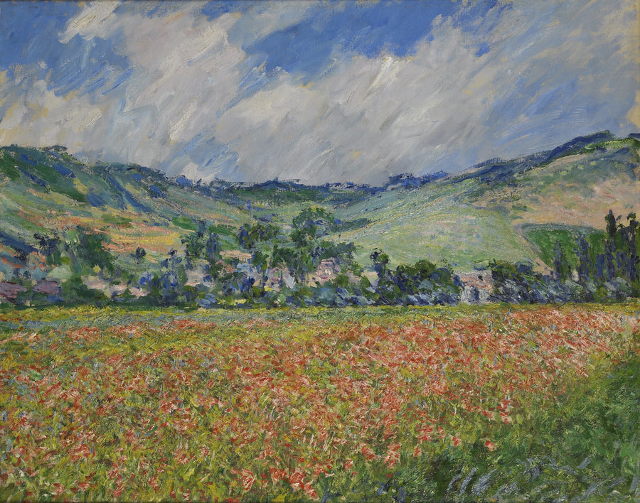 ทุ่งดอกป๊อปปี้ บริเวณโดยรอบ Giverny W999 - Claude Monet