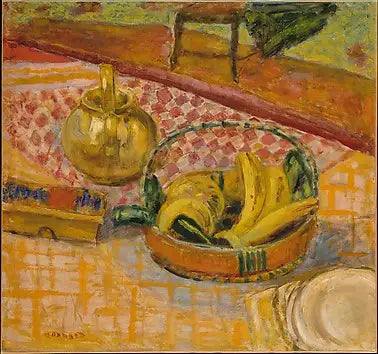 Corbeille de bananes - Pierre Bonnard image 1 reproduction de peinture à l’huile