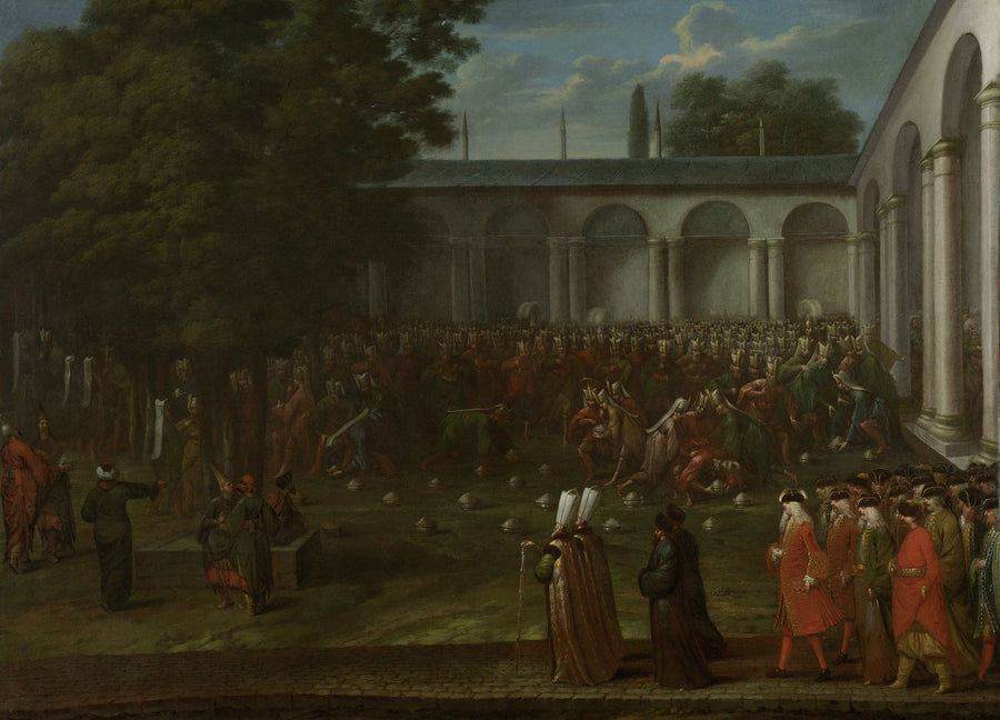Cornelis Calkoen en route vers l'audience du sultan Ahmed III - Jean-Baptiste van Mour