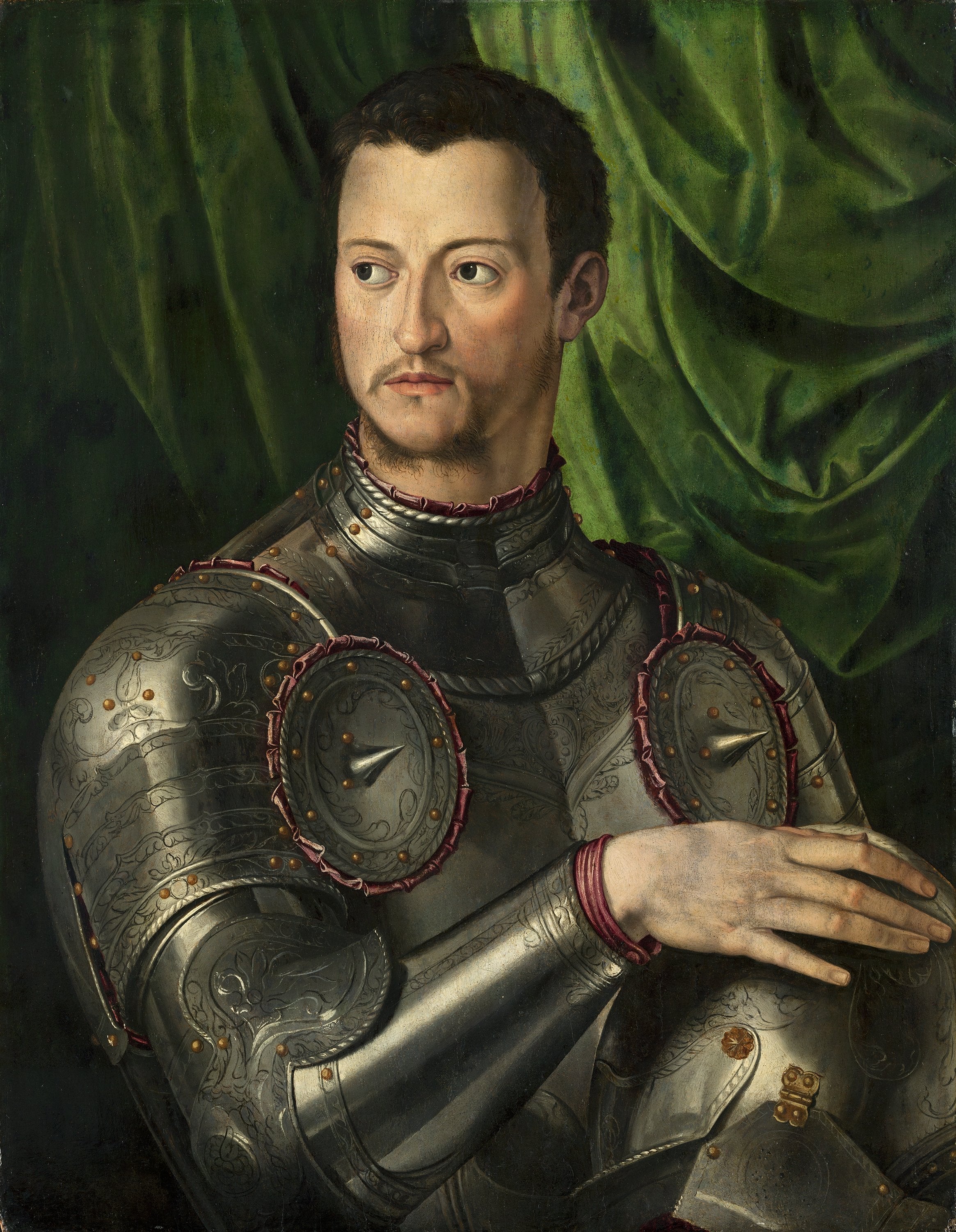 Cosme de Médicis en armure - Bronzino image 1 copie peinte à la main à l’huile
