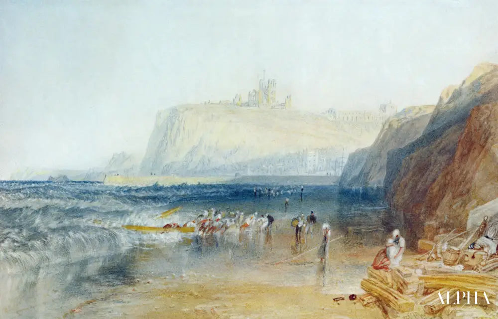 Côte de Whitby - William Turner - Reproductions de tableaux et peintures haut de gamme