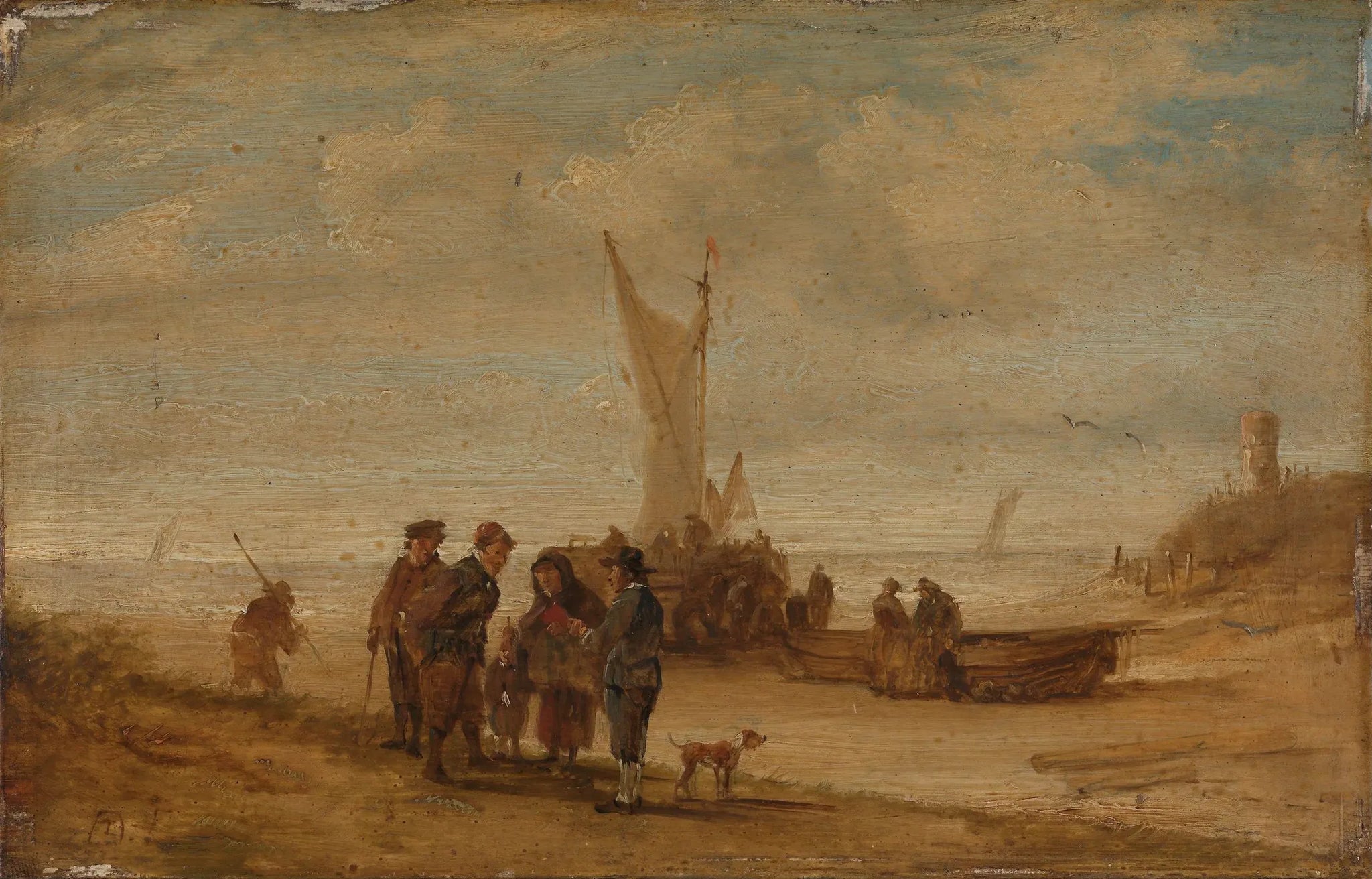 Côte flamande - David Teniers le Jeune image 1 reproduction de peinture à l’huile
