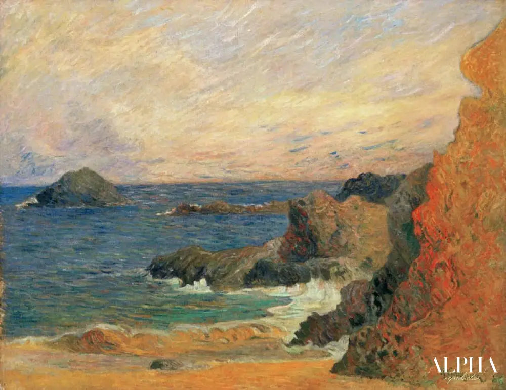 Côte rocheuse - Paul Gauguin - Reproductions de tableaux et peintures haut de gamme