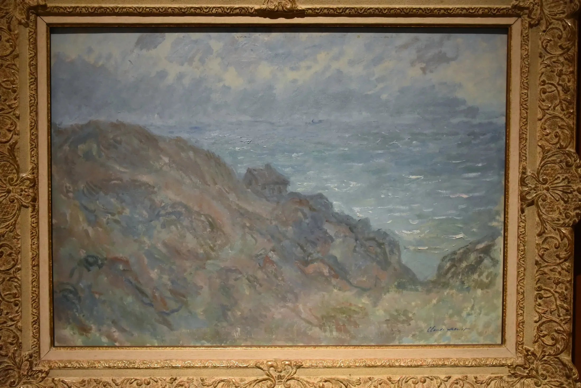 Cottage sur les falaises près de Varengeville - Claude Monet image 1 copie peinte à la main à l’huile