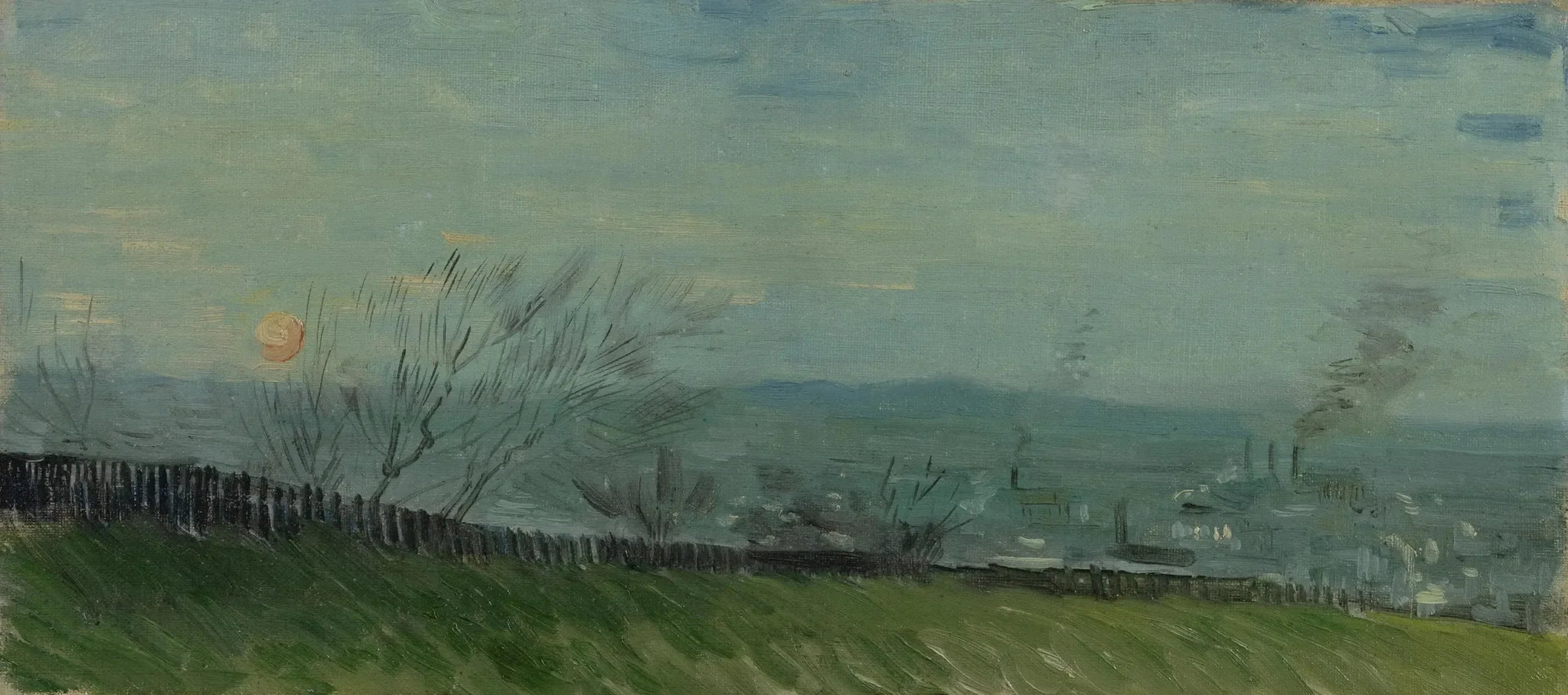 Coucher de soleil à Montmartre - Vincent van Gogh image 1 reproduction artisanale de tableau