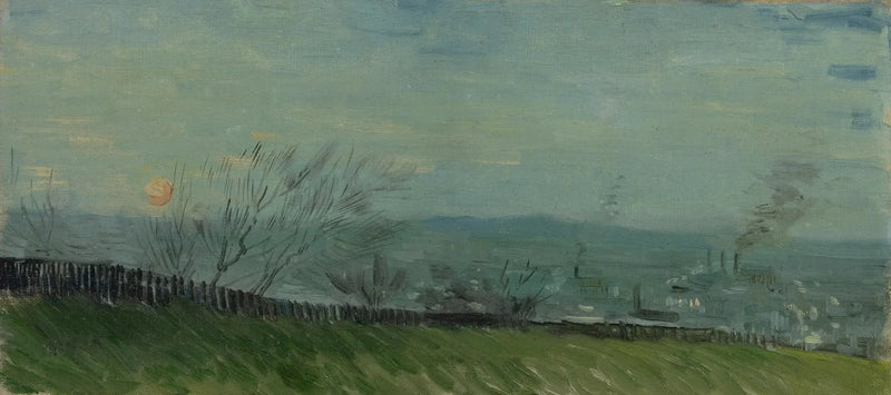 พระอาทิตย์ตกที่มงมาร์ตร์ - Vincent van Gogh