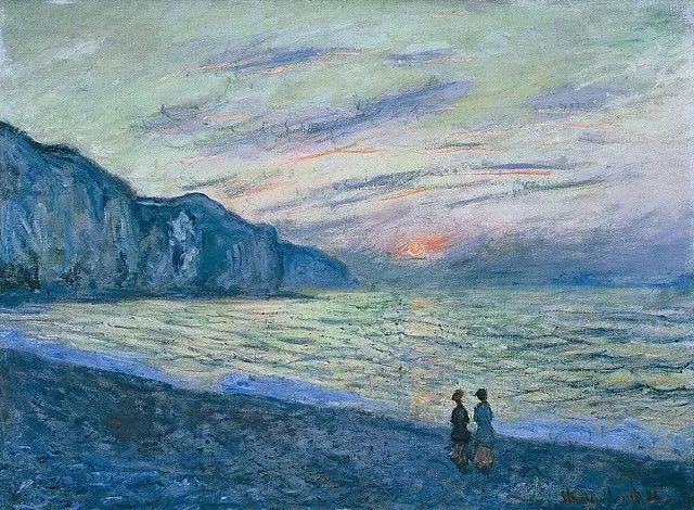 พระอาทิตย์ตกที่ปูร์วิลล์ - Claude Monet
