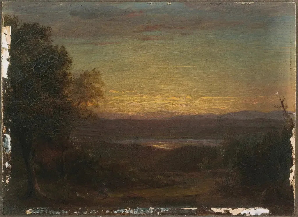 Coucher de soleil depuis Olana - Frederic Edwin Church image 1 copie peinte à la main à l’huile