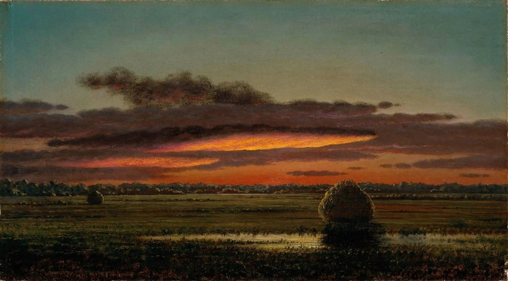 Coucher de soleil sur les marais - Martin Johnson Heade - Alpha Reproduction