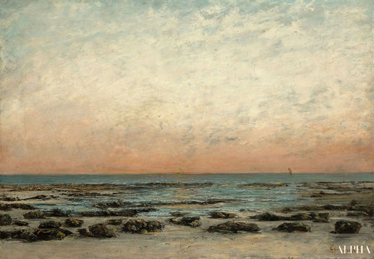 Coucher de soleil, Trouville - Gustave Courbet - Reproductions de tableaux et peintures haut de gamme