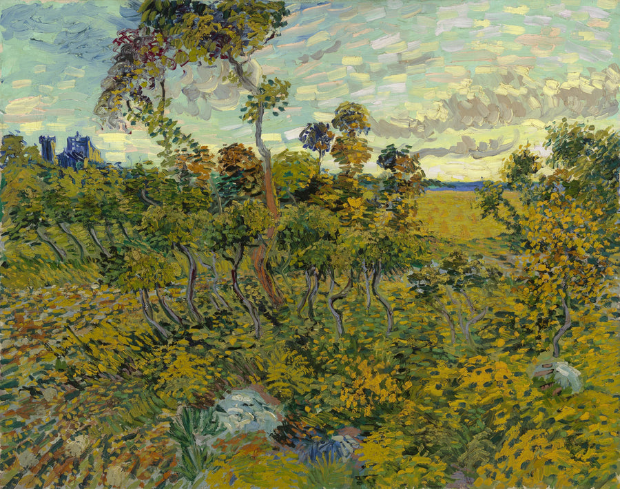 พระอาทิตย์ตกที่มงต์มาจูร์ - Vincent van Gogh