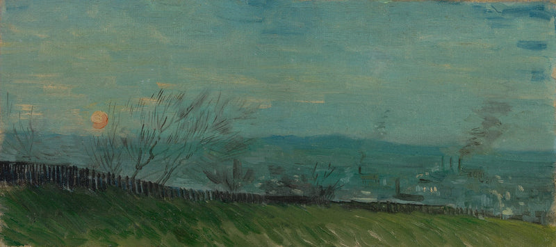 พระอาทิตย์ตกที่มงมาร์ตร์ - Vincent van Gogh