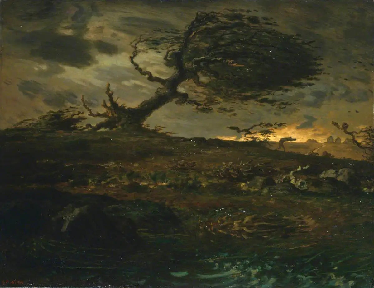 Coup de vent - Jean-François Millet image 1 copie peinte à la main à l’huile