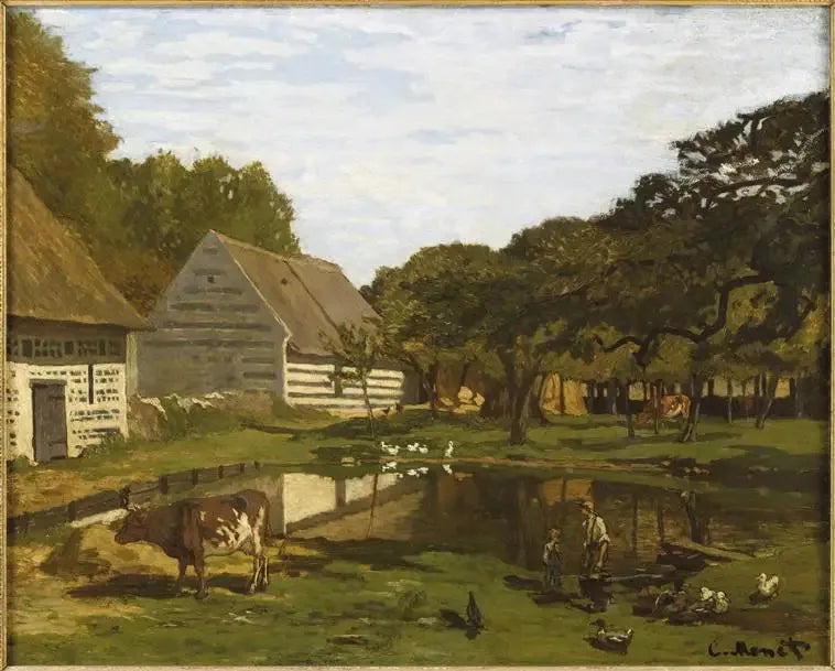 ลานฟาร์มในนอร์มังดี - Claude Monet