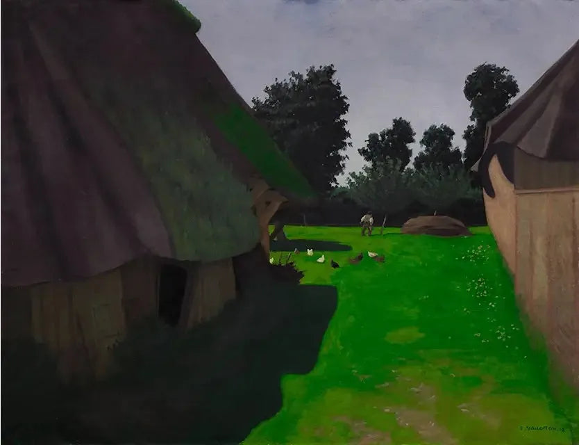 Cour de ferme - Félix Vallotton image 1 reproduction d’œuvre d’art à l’huile