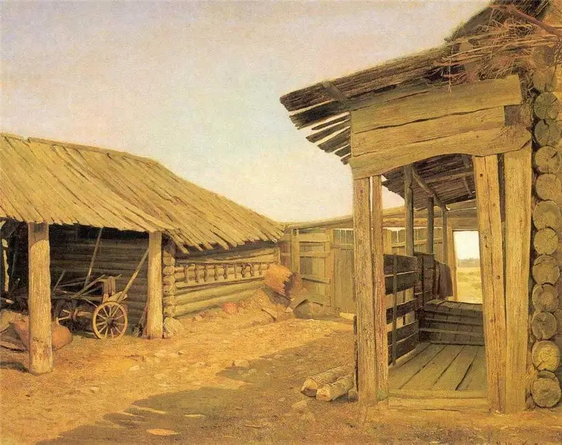 ลานบ้านในหมู่บ้าน - อิวาน ชิชคิน