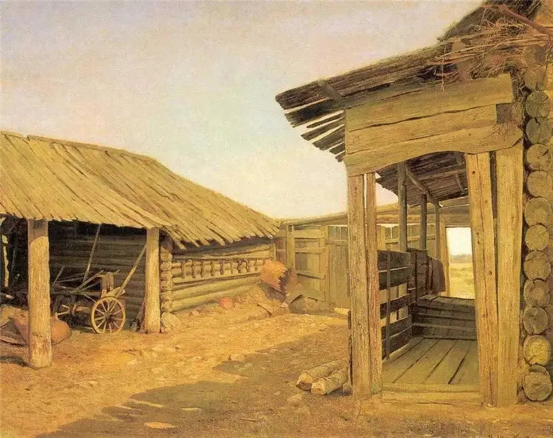 ลานบ้านในหมู่บ้าน - อิวาน ชิชคิน