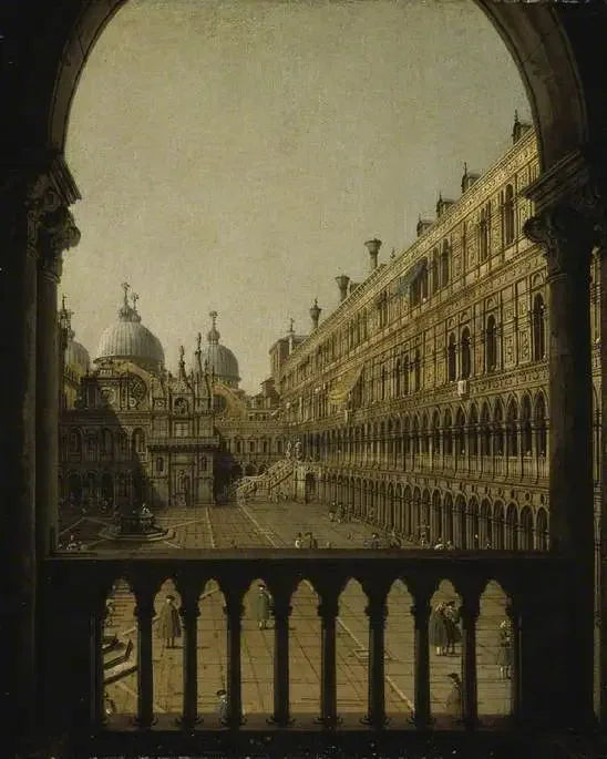 Cour intérieure du Palais des Doges, Venise - Canaletto
ลานในพระราชวังด็อกซ์, เวนิส - คานาเล็ตโต