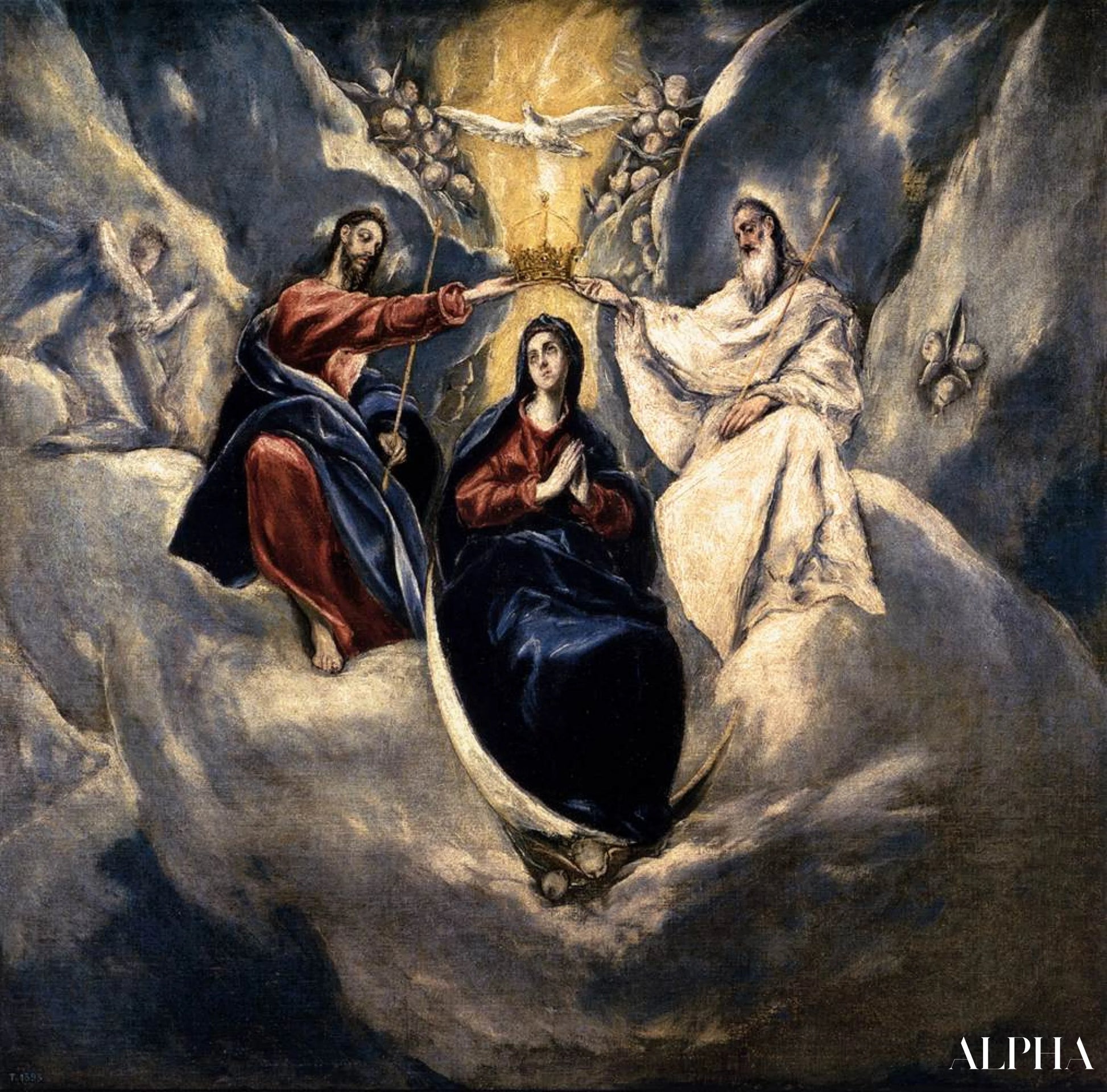 Coronation of the Virgin - El Greco - High-end reproductions of paintings and artworks