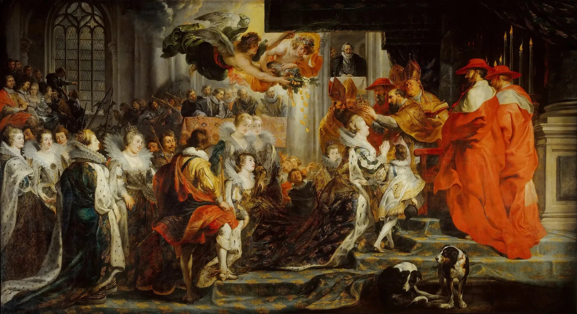 Couronnement de Marie de Médicis le 13 mai 1610 - Peter Paul Rubens image 1 tableau peint à l’huile sur toile