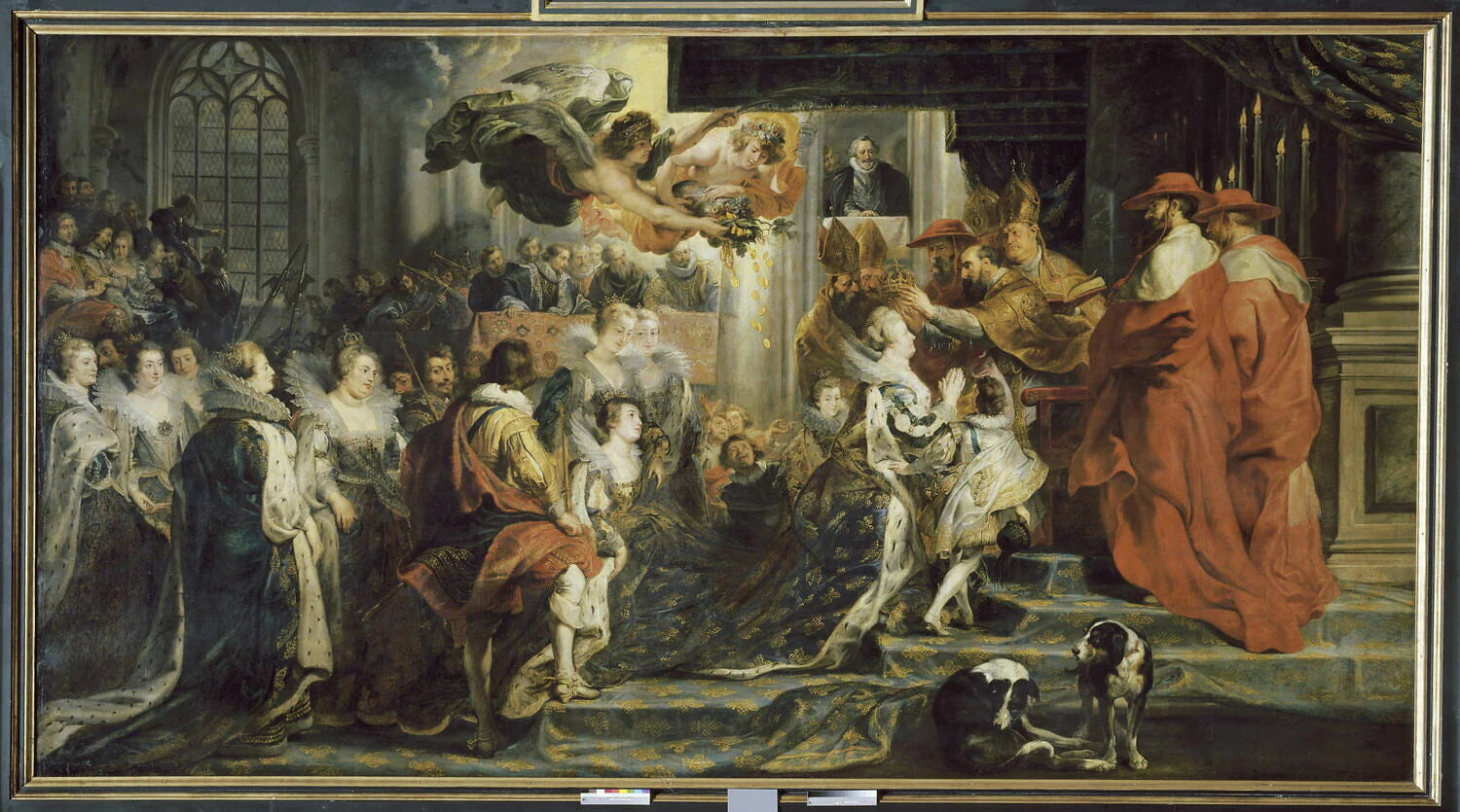 Le Couronnement de la reine à l'abbaye de Saint-Denis, le 13 mai 1610 - Peter Paul Rubens