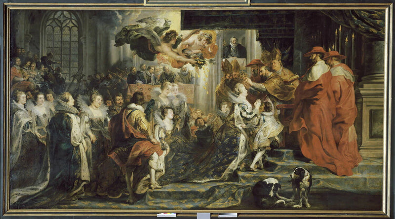 Le Couronnement de la reine à l'abbaye de Saint-Denis, le 13 mai 1610 - Peter Paul Rubens