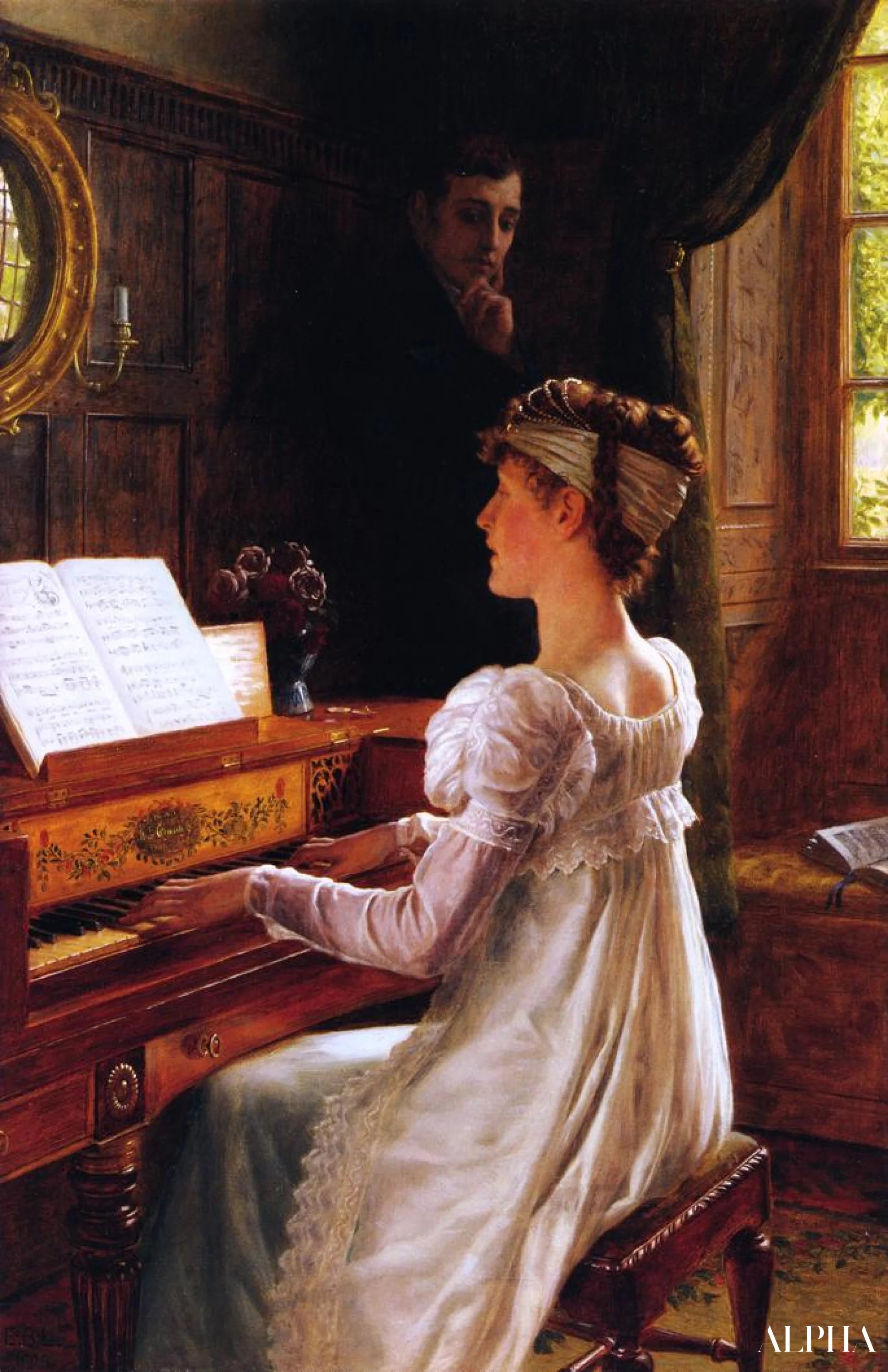 Courting, 1903 - Edmund Leighton - High-end reproductions of paintings and artworks