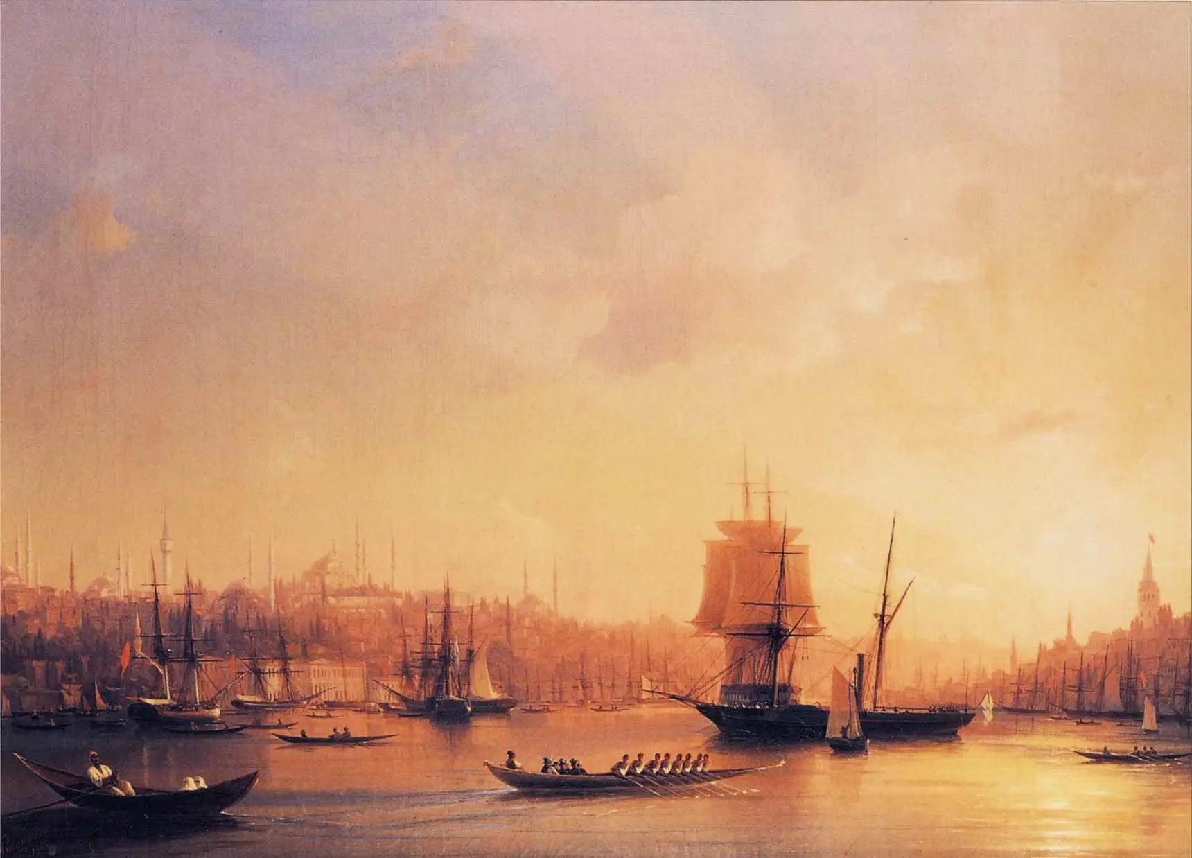 Crépuscule sur la Corne d’Or - Ivan Aïvazovski - Alpha Reproduction