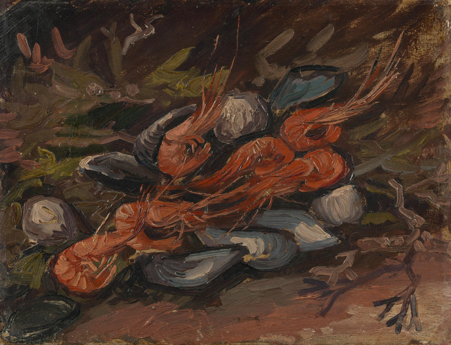กุ้งและหอยแมลงภู่ - Vincent van Gogh