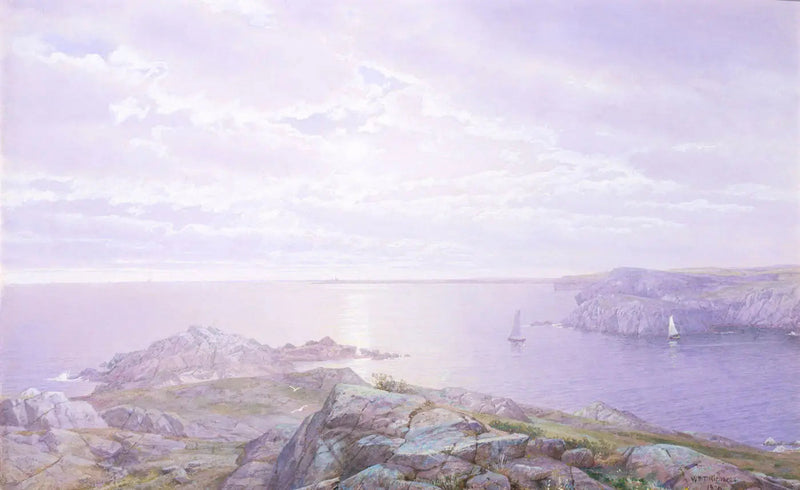 Crique rocheuse - William Trost Richards
จุดโขดหิน - วิลเลียม ทรอสท์ ริชาร์ดส์