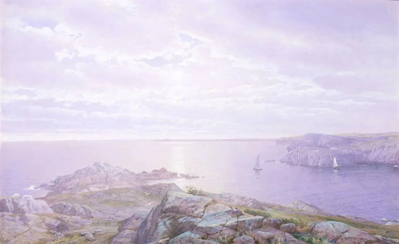Crique rocheuse - William Trost Richards
จุดโขดหิน - วิลเลียม ทรอสท์ ริชาร์ดส์
