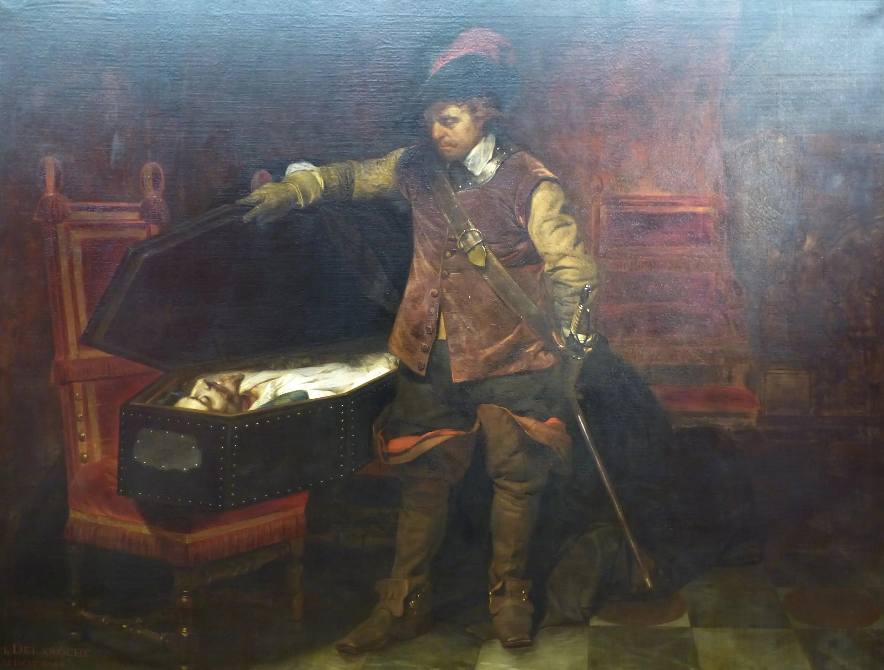 Cromwell et Charles Ier - Paul Delaroche - Alpha Reproduction