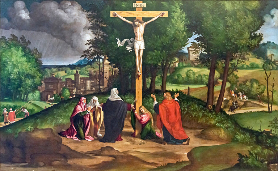 Crucifixion - Andrea Previtali image 1 tableau peint à l’huile sur toile