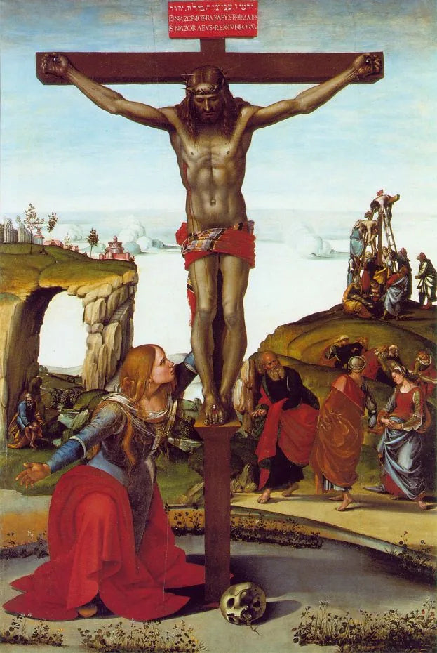 Crucifixion avec Marie de Magdala - Luca Signorelli image 1 reproduction d’œuvre d’art à l’huile