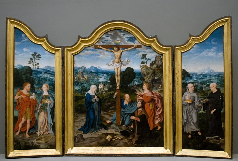 ภาพประหารชีวิตพร้อมนักบุญและผู้บริจาค - Joos van Cleve