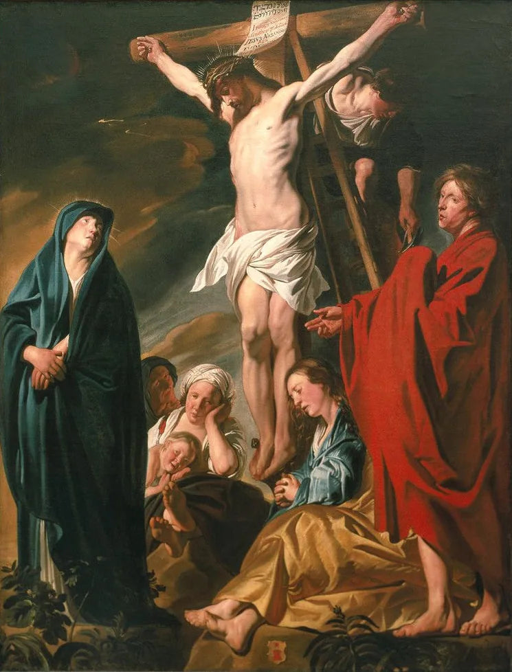 Crucifixion du Christ - Jacob Jordaens image 1 tableau peint à l’huile sur toile