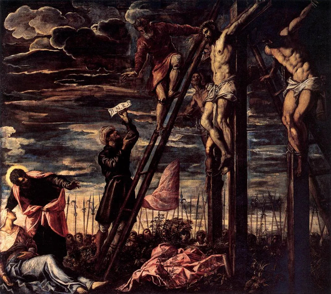 Crucifixion - Jacopo Tintoretto image 1 copie de tableau peinte à la main