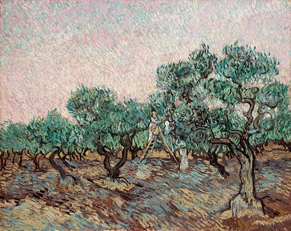 La Cueillette des olives de Vincent van Gogh, F654, Fondation B&E Goulandris à Athènes