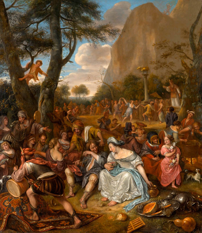 Culte du veau d'or - Jan Steen