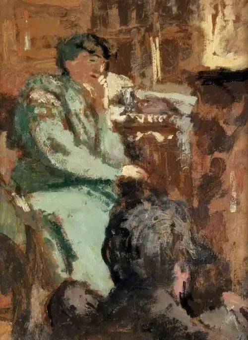 ผู้หญิงในชุดสีเขียว - Édouard Vuillard