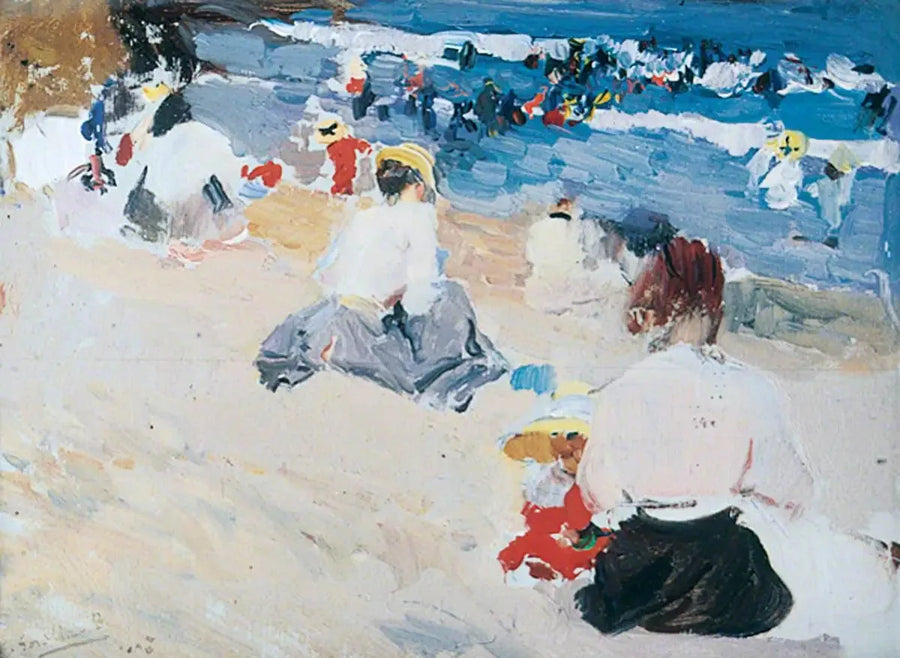 สตรีบนชายหาด - Joaquín Sorolla