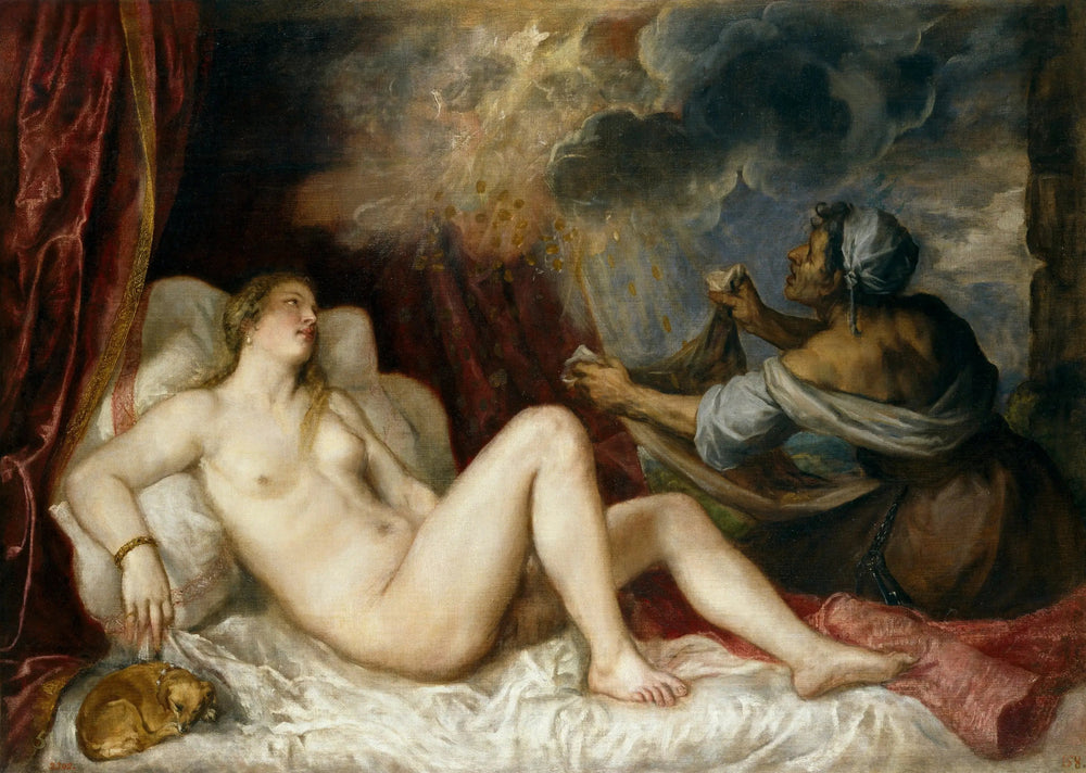 Danaé - Titian image 1 reproduction de peinture à l’huile