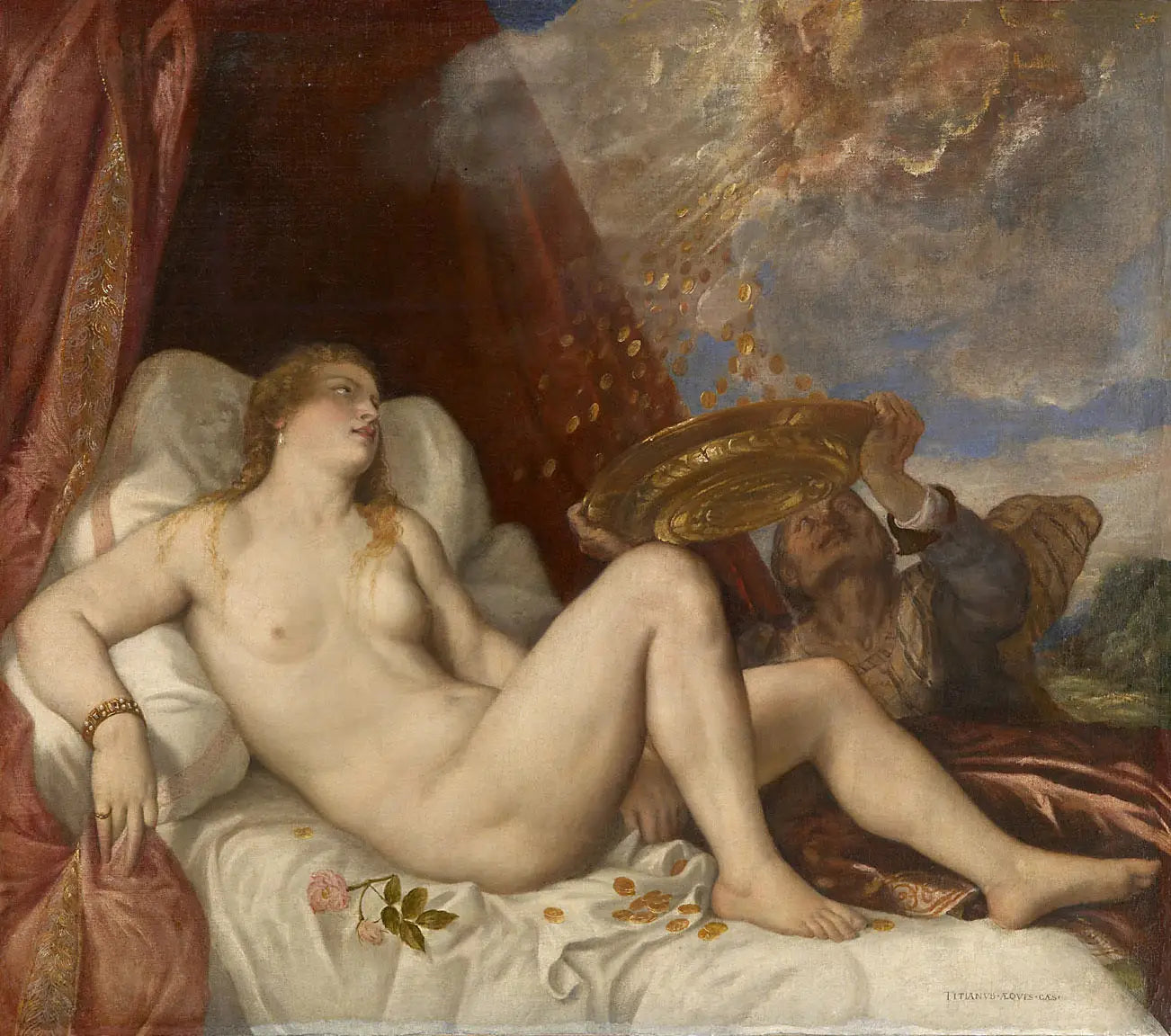 Danaé - Titian image 1 reproduction d’œuvre d’art à l’huile