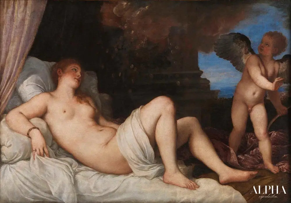 Danaé - Titien - Reproductions de tableaux et peintures haut de gamme