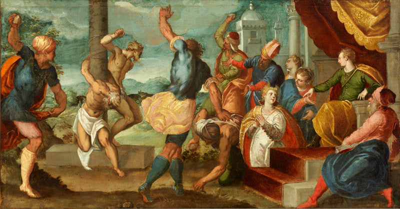 แดเนียลในศาลของบรรพบุรุษ - จาค็อป Tintoretto