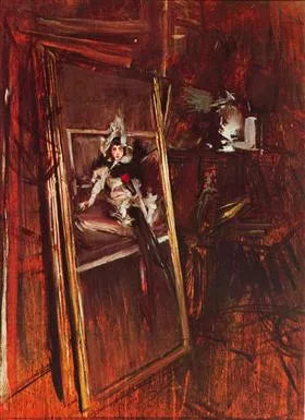 ในสตูดิโอของจิตรกรกับคุณหนู Errazuriz - Giovanni Boldini